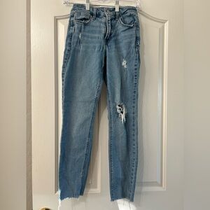 Old Navy Light Blue Distressed Skinny Jeans